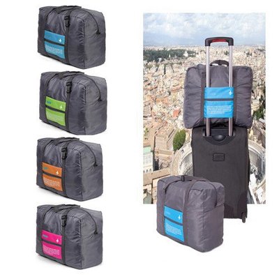 可折疊 32L飛機摺疊行李拉桿包 收納包 收納袋 可折疊 大容量 旅行袋 可掛拉桿 旅行收納 拉桿包 登機 旅行 潮可