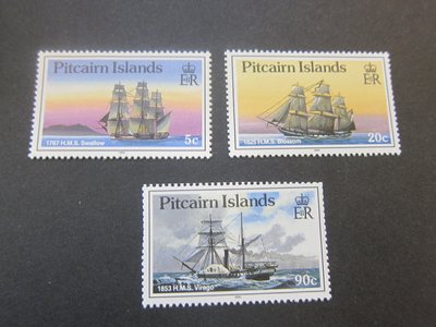 【雲品10】皮特凱恩島Pitcairn Island 1988 Sc 298-301,306 MH 庫號#B535 88976