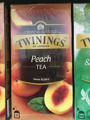 【日日小舖外送代購】Twinings 唐寧 香甜蜜桃茶-調味紅茶系列 每盒25包x2克 茶包