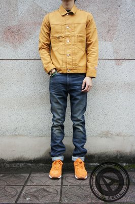 【A-KAY0】LEVIS LVC【30605-0023】BISON 橘標 石洗刷白 合身窄版牛仔褲 藏青