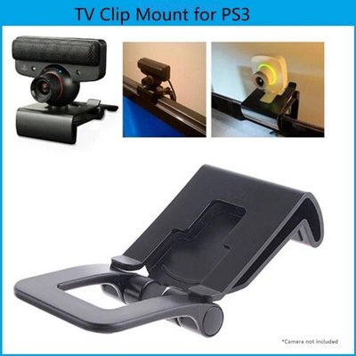 高穩定性可調節電視夾安裝支架底座支架 ABS 適用於 PS3 Move Eye