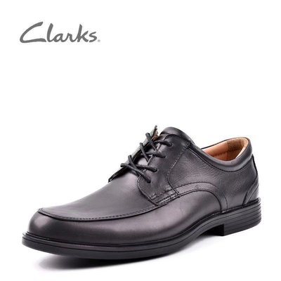 Clarks其樂男鞋U型頭真皮系帶商務正裝英倫皮鞋44Un Aldric Park