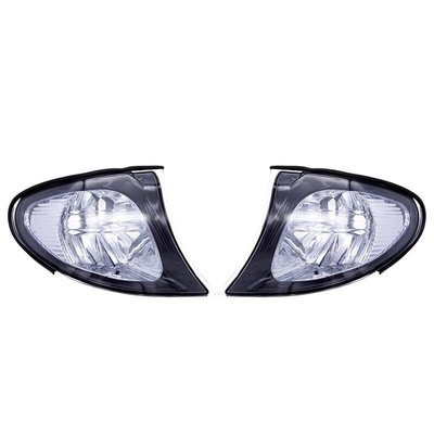 汽車LED角標志停車燈罩 轉向燈燈罩 適用BMW 3系E46 4門 318i 320i 325i 2002-2005-概念汽車