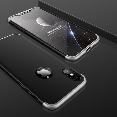 GMO 現貨 贈軟膜iPhone Xs X 5.8吋GKK360度3段全包殼銀黑銀完美包覆手機殼保護殼手機套保護套