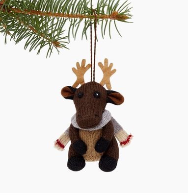 ~☆．•°莎莎~*~~☆~加拿大 ROOTS Woodland Moose Ornament 糜鹿娃娃 ~限量現貨