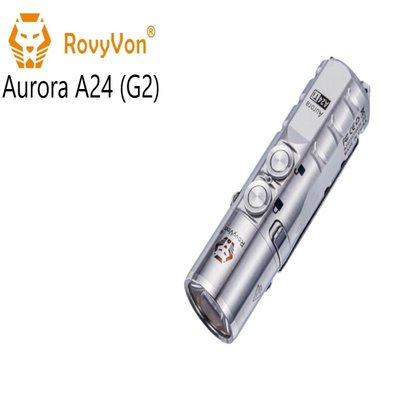 【angel 精品館 】RovyVon Aurora A24 (G2)雙按鈕EDC鈦手電筒(無氚管款)USB-C充電