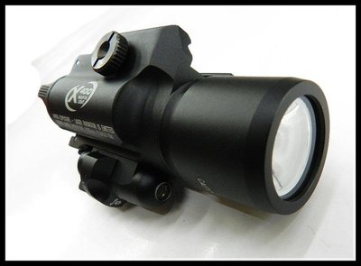 【原型軍品】全新∥ X400風格 LED 戰術 槍 燈+ 紅雷射 (黑色) 全配版 精緻刻字