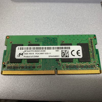 ☆【美光 Micron 1Rx16 DDR4 4G 4GB PC4-2400】☆PC4-2400T-SC0-11