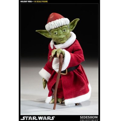 金錢貓雜貨 全新 Sideshow 1/6 限定版 聖誕裝 星際大戰 Yoda 尤達 大師
