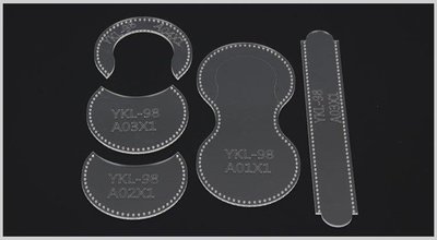（京野生活館）馬蹄形零錢包亞克力版型圖紙耳機包迷你硬幣包飾品包YKL-98