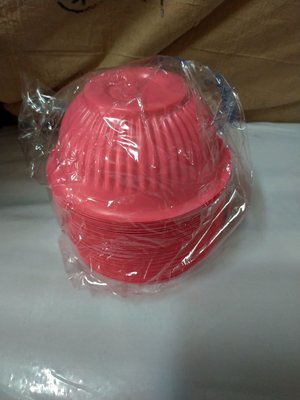 【大進免洗餐具】※塑膠紅碗※型號102中型紅碗