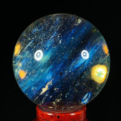 黃水晶球直徑12厘米 凈重量2.3公斤編號15040948【萬寶樓】古玩 收藏 古董