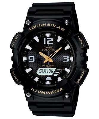 CASIO手錶 太陽能電力AQ-S810 W-1 B 指針數位雙顯運動男錶全新公司貨附發票~當兵首選
