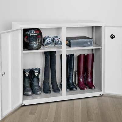 收藏家 AHD-500MW 【容量:425公升】電子防潮鞋櫃|收納櫃 (明亮白) 鋼製可調層板*3《居家收藏系列》