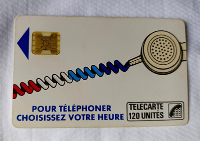 收藏電話卡 Pour telephoner choisissez votre heure 法國歐洲