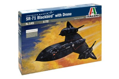 賈克魔玩具 ITALERI 1/72 美國 SR-71 BlackBird with Drone 0145