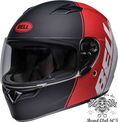 ♛大鬍子俱樂部♛ Bell® Qualifier Ascent 美國 原裝 消光 全罩 安全帽 黑/紅