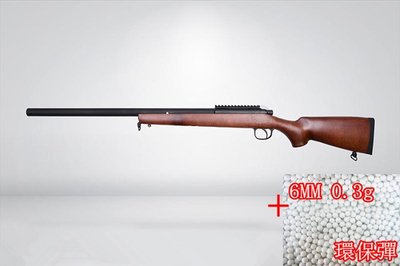 [01] BELL VSR 10 狙擊槍 手拉 空氣槍 仿木 + 0.3g 環保彈 (MARUI規格BB槍BB彈玩具槍