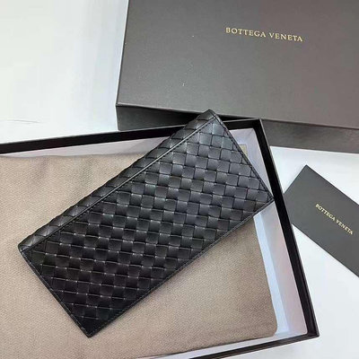 Bottega Veneta BV 對開長夾 黑色 442556 V4651 1000