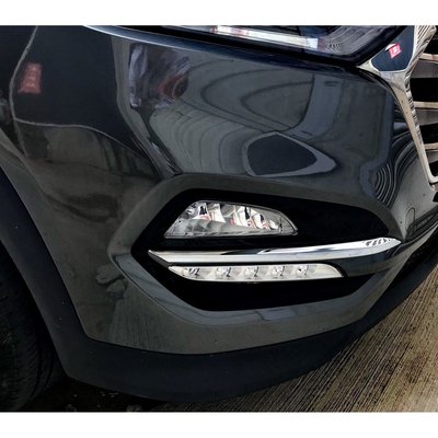 【JR佳睿精品】2019 現代 Hyundai Tucson 台製 土桑 鍍鉻 霧燈飾條 前下巴 飾條 配件 精品