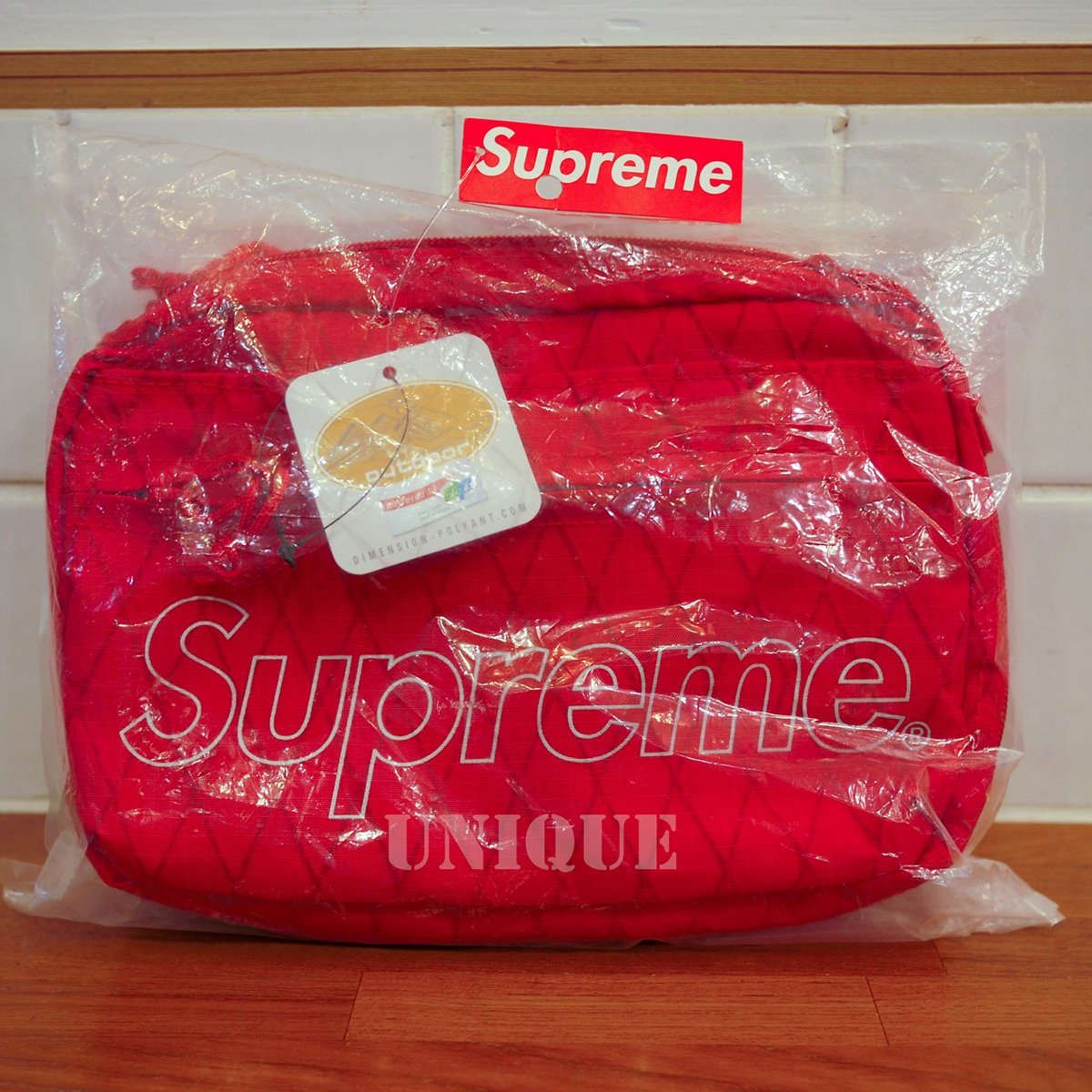 UNIQUE | 全新現貨SUPREME 18FW 45TH SHOULDER BAG 紅色腰包小包霹靂包