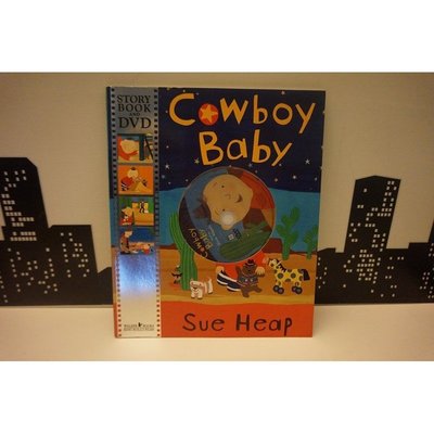 全新 微瑕 童書 Cowboy Baby*Sue Heap*平裝繪本+DVD 有聲書