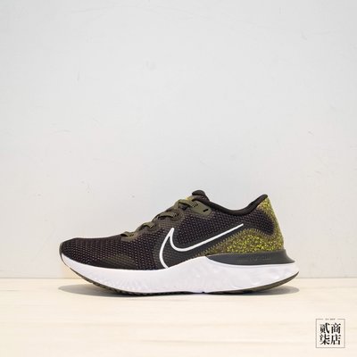 (貳柒商店) Nike Renew Run 男款 黑色 黑綠 迷彩 慢跑鞋 運動 避震 CT3509-001