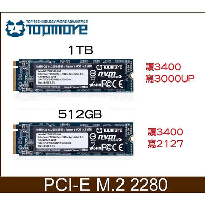 【全新5年保】達墨 TOPMORE 1TB M.2 2280 PCIe SSD 固態硬碟 512GB NVMe【晴沐居家日用】