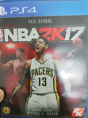 PS4 游戲碟 NBA 2K17 歐版中文，正常使用無問題，
