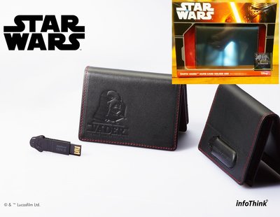 【神經玩具】32G 黑武士經典皮革名片夾USB 隨身碟 32GB 訊想科技 星際大戰:原力覺醒 STAR WARS