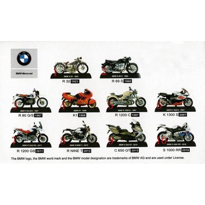 7-11【整組】德國品牌BMW 重型摩托車模型組合 共10款 全新現貨