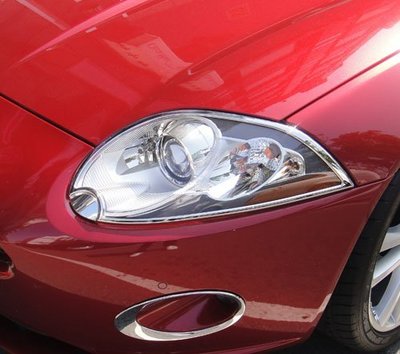 圓夢工廠 Jaguar XK XKR X150 2006~2012 改裝 鍍鉻銀 車燈框 前燈框 頭燈框 飾貼