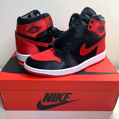 【現貨優惠】Nike Jordan 1 High OG Satin Bred 黑紅 禁穿 絲綢 男段 FD4810-061