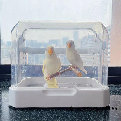 鳥籠鸚鵡幼鳥透明手提便攜外出保溫保暖箱異寵烏龜盒防飛羽防甩食鳥籠籠子