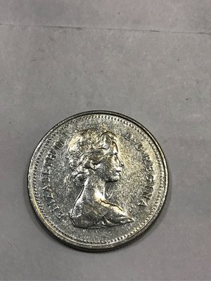 加拿大 CANADA 伊莉莎白2世 麋鹿 25分 銀幣 錢幣 古玩 藝術品 收藏品 紀念幣 非流通貨幣 附套
