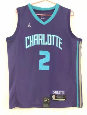 拉梅羅·鮑爾 (LaMelo Ball) NBA夏洛特黃蜂隊 紫色 球衣2號