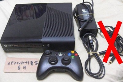 XBOX360 X360 Slim 薄型 薄機 主機 E版 內鍵4G 黑色 無盒裝 附原廠無線手把