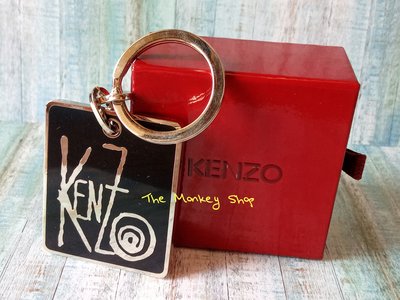 【 The Monkey Shop 】頂級好貨 全新正品 KENZO 經典 Logo 鑰匙圈 名牌鑰匙圈