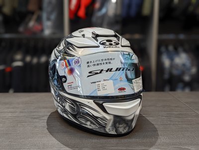 （二輪動力生活館）日本OGK SHUMA全罩式安全帽 FLAME 白銀