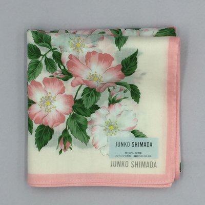 Junko shimada  純棉 手帕 方巾 50x50cm