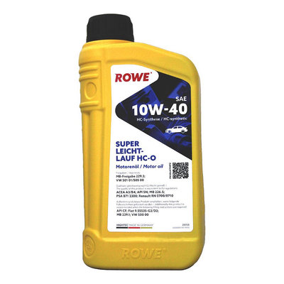 【易油網】ROWE SUPER LEICHTLAUF HC-O 10W40 合成機油 德國原裝進口 經濟油 平行輸入