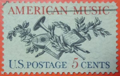 美國郵票舊票套票 1964 American Music