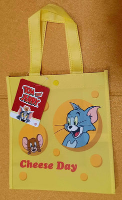 全新正版現貨 全家的起司季「😻湯姆貓與傑利鼠防潑水購物袋(有鈕扣款)」手提袋便當袋餐袋外出購物 加倍療癒！