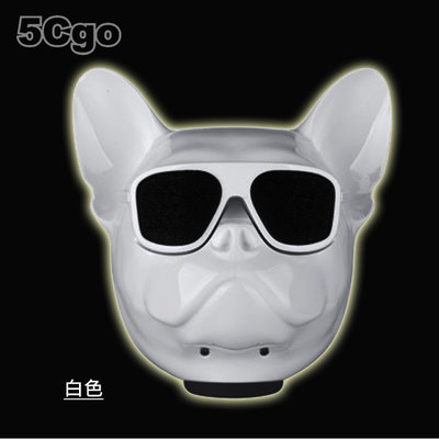 5Cgo【發燒友】酷炫禮物Jarre Bull Nano red鬥牛犬便攜式狗頭音響3D環燒大號法鬥狗頭 含稅