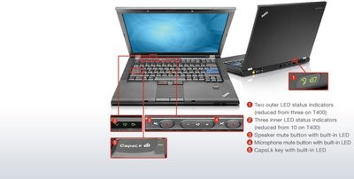 LENOVO T410 I7 8G 記憶體/WIN7 專業版 14.1吋經典商務筆電