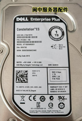 DELL PS6100 PS4100 1TB SAS 3.5 062VY2 ST1000NM0001 EQ存儲盤