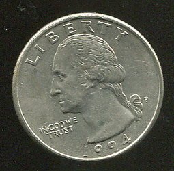 United States(美國25分硬幣)，25-CENT，1994P ，品相極美XF