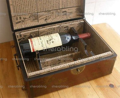 [CNSY-A_00111] 兩支酒紅酒箱仿古紅酒箱高檔紅酒盒明清傢俱紅酒收藏箱儲酒收納盒