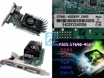 【 大胖電腦 】ASUS 華碩 GT640-4GD3 顯示卡/HDMI/D3/128BIT/保固30天 直購價700元