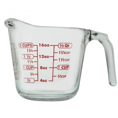 《齊洛瓦鄉村風雜貨》美國Anchor Hocking 玻璃量杯 烘培用 16oz 500ml